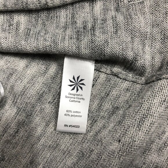 Athleta Cardigan Sleeveless Wrap Pockets Casual Womens Heather Gray Sz Small - Picture 6 of 10